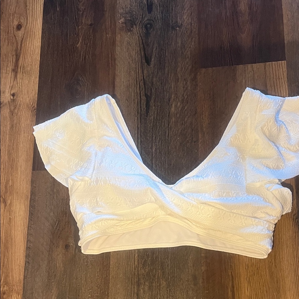 Elegant White Women's Swim Bikini Top size XL
